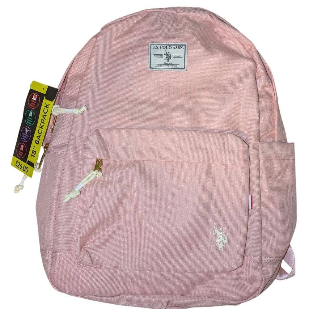 NWT U.S. Polo Assn. Pink Backpack